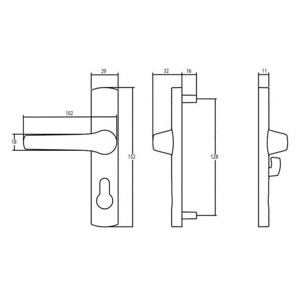 Whitco Tasman MK2 Security Door Lock - Lockwise Locksmiths